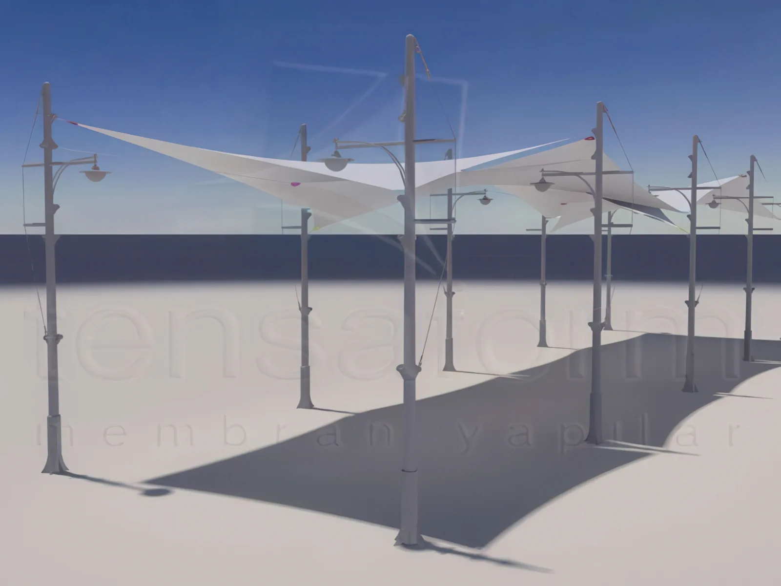 Навесы для пеших зон проект 19