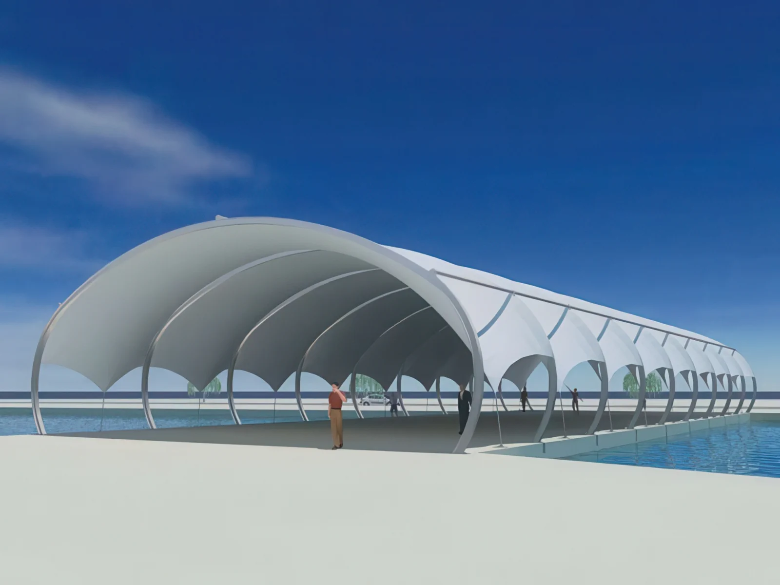 Навесы для пеших зон проект 21