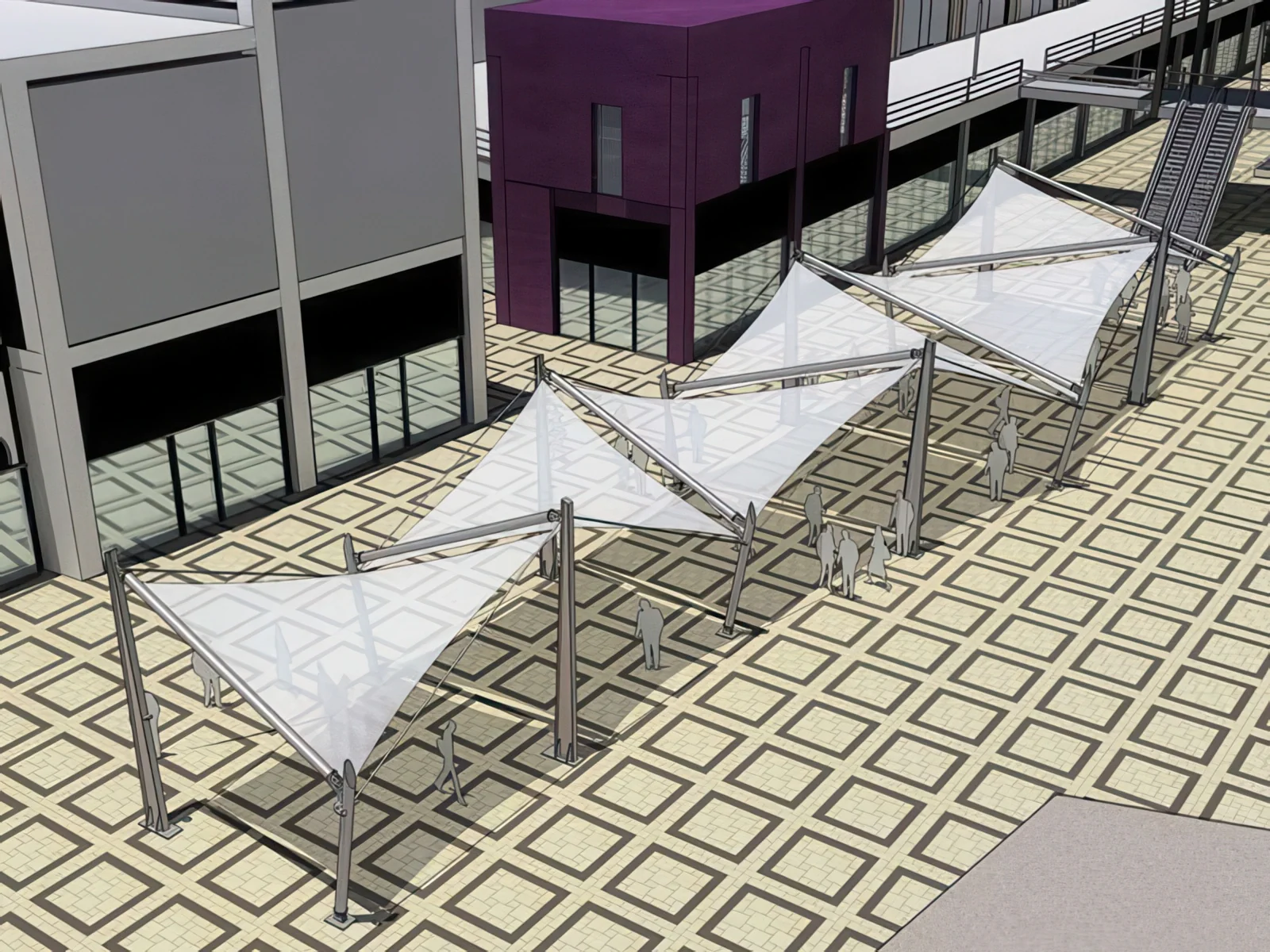 Навесы для пеших зон проект 31