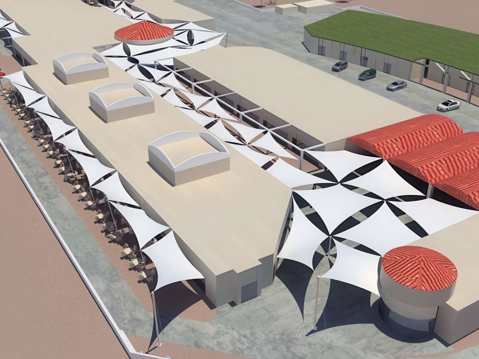 Навесы для пеших зон проект 34