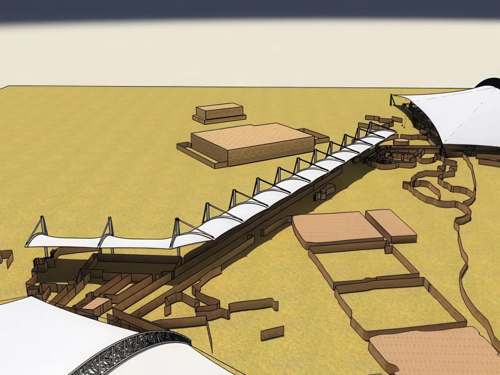 Навесы для пеших зон проект 35