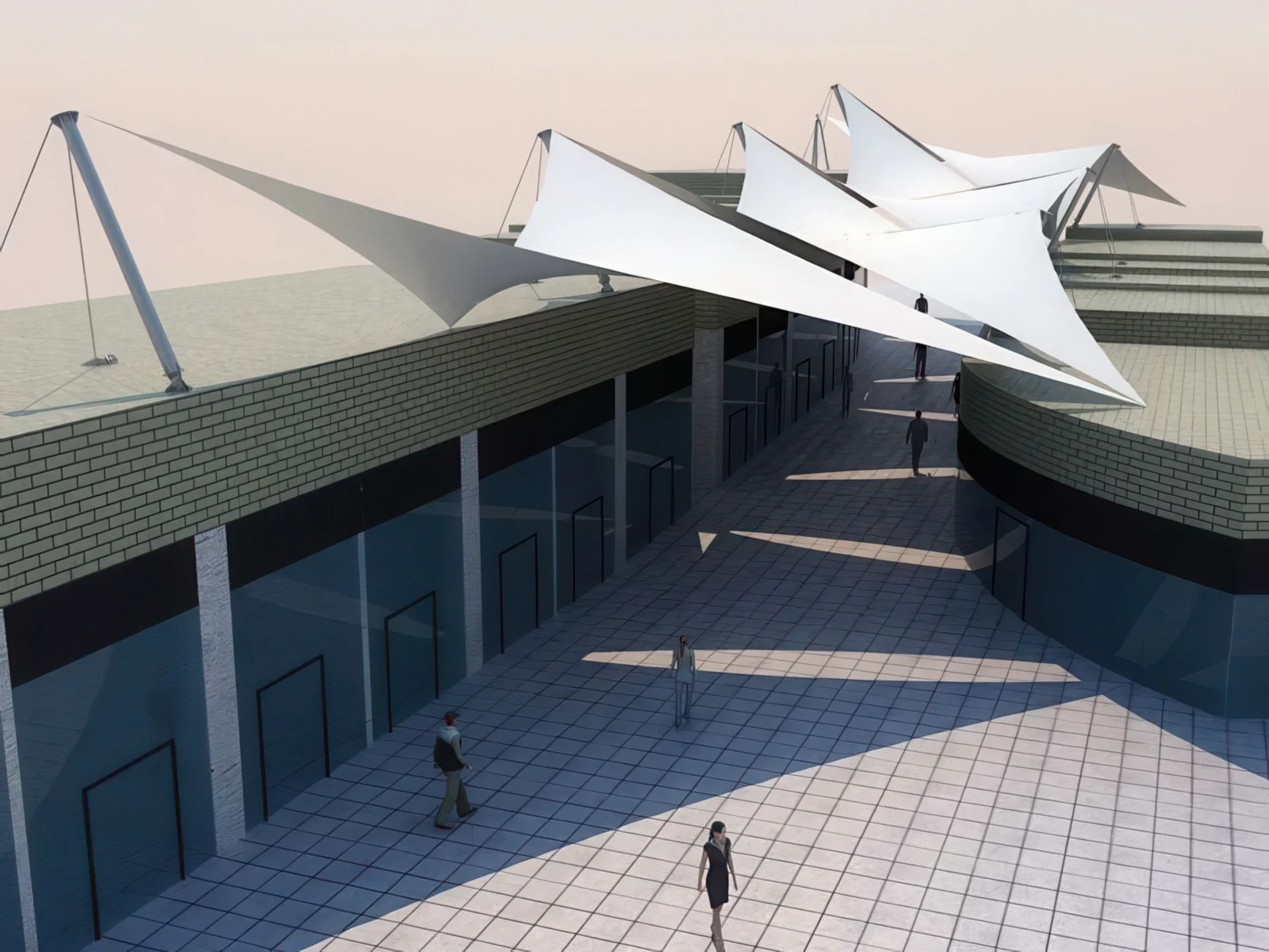 Навесы для пеших зон проект 36