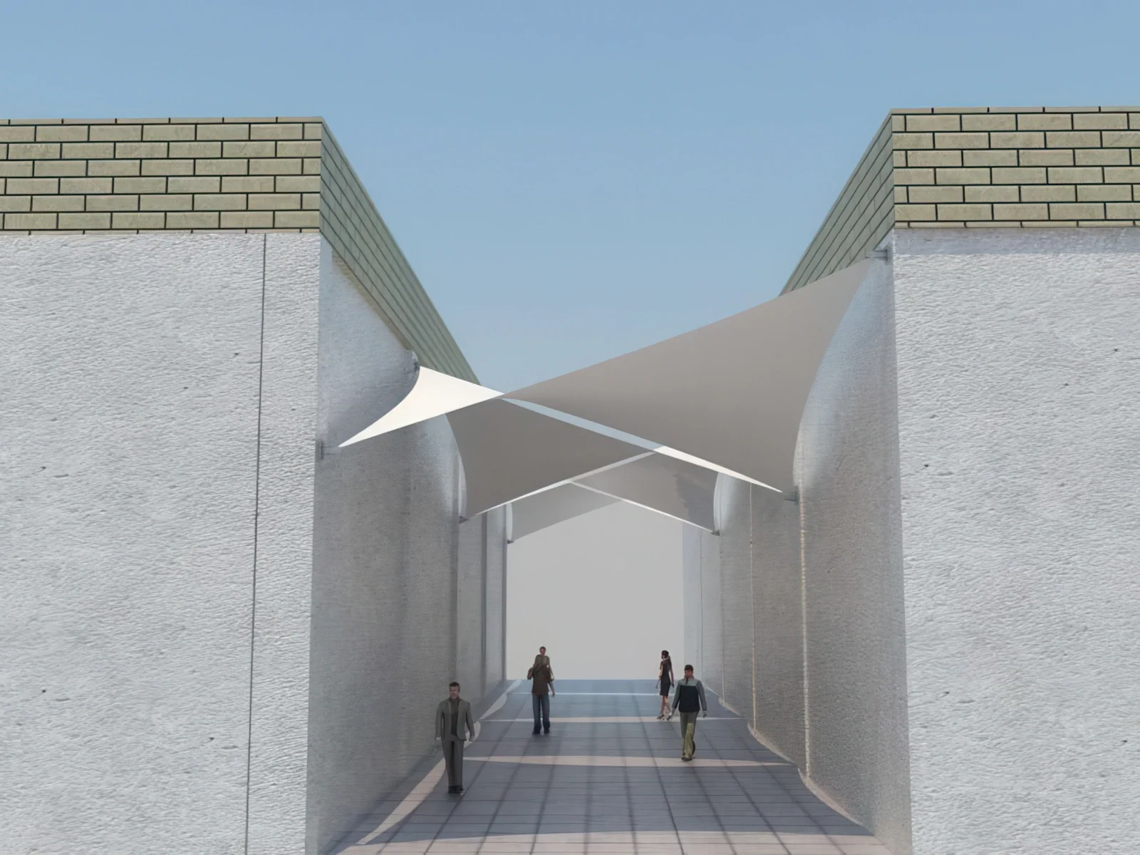 Навесы для пеших зон проект 38