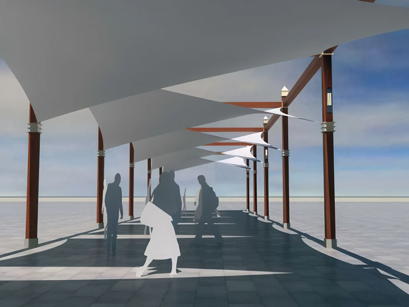 Навесы для пеших зон проект 40