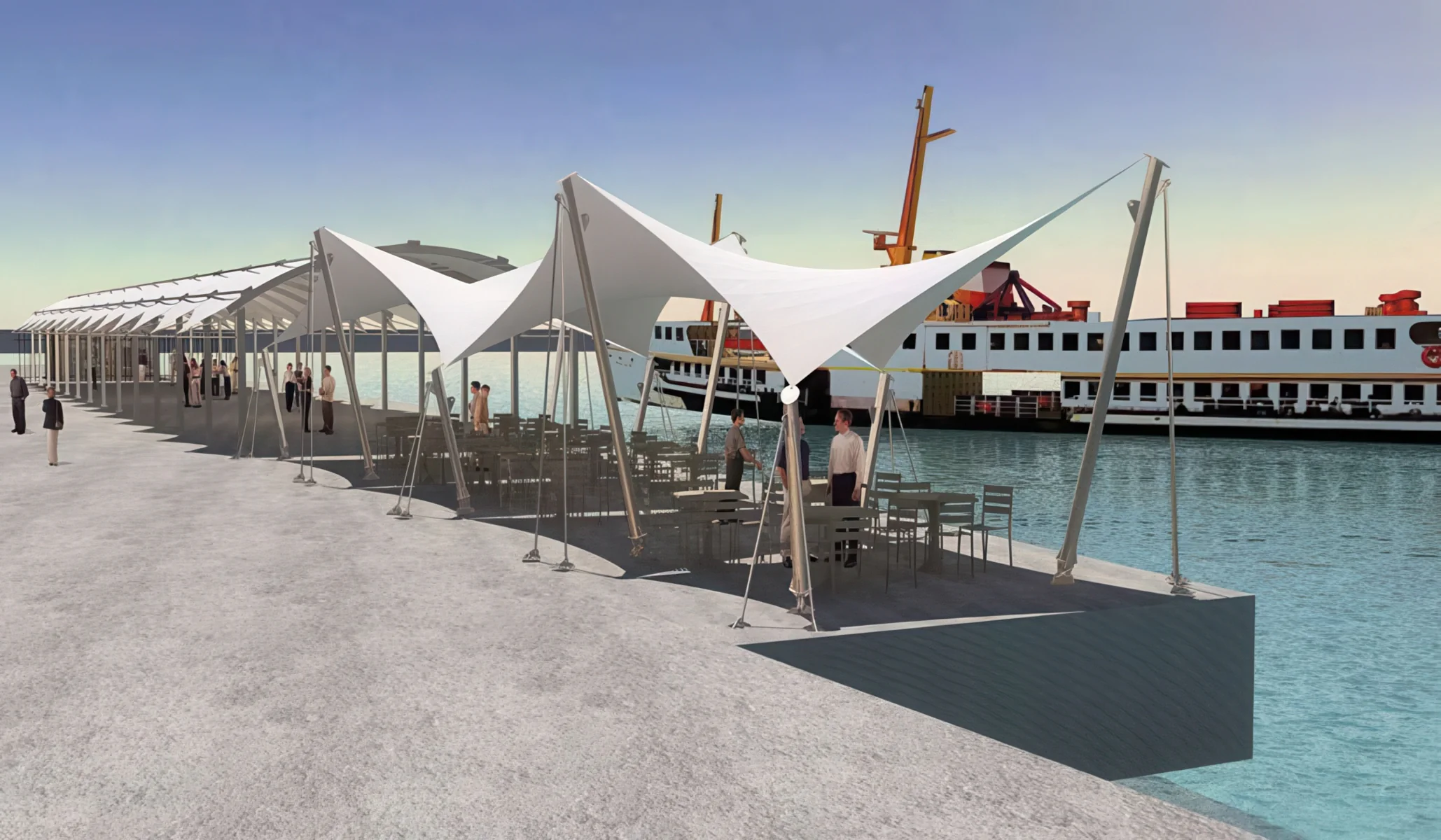 Навесы для пеших зон проект 43