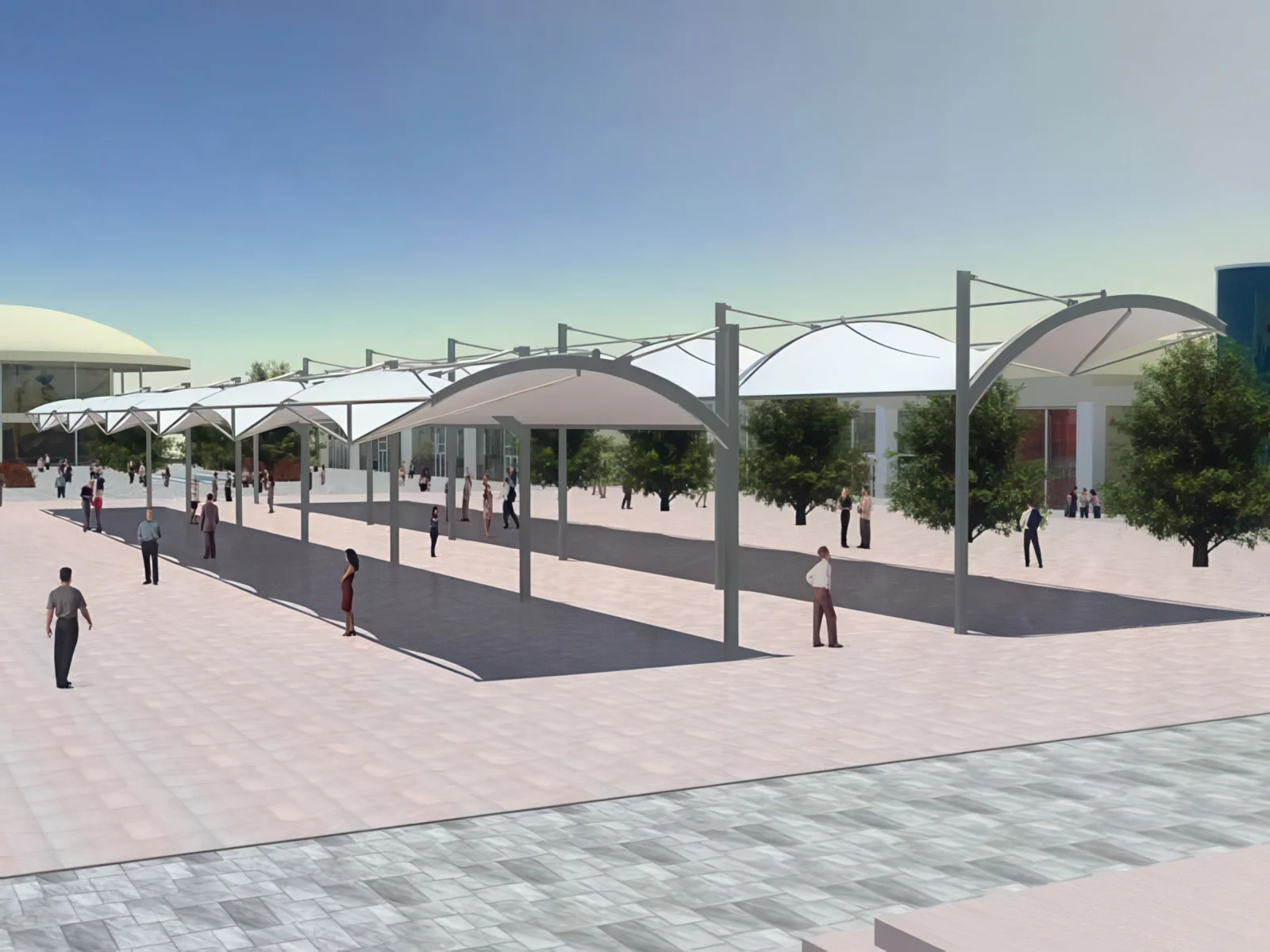 Навесы для пеших зон проект 44