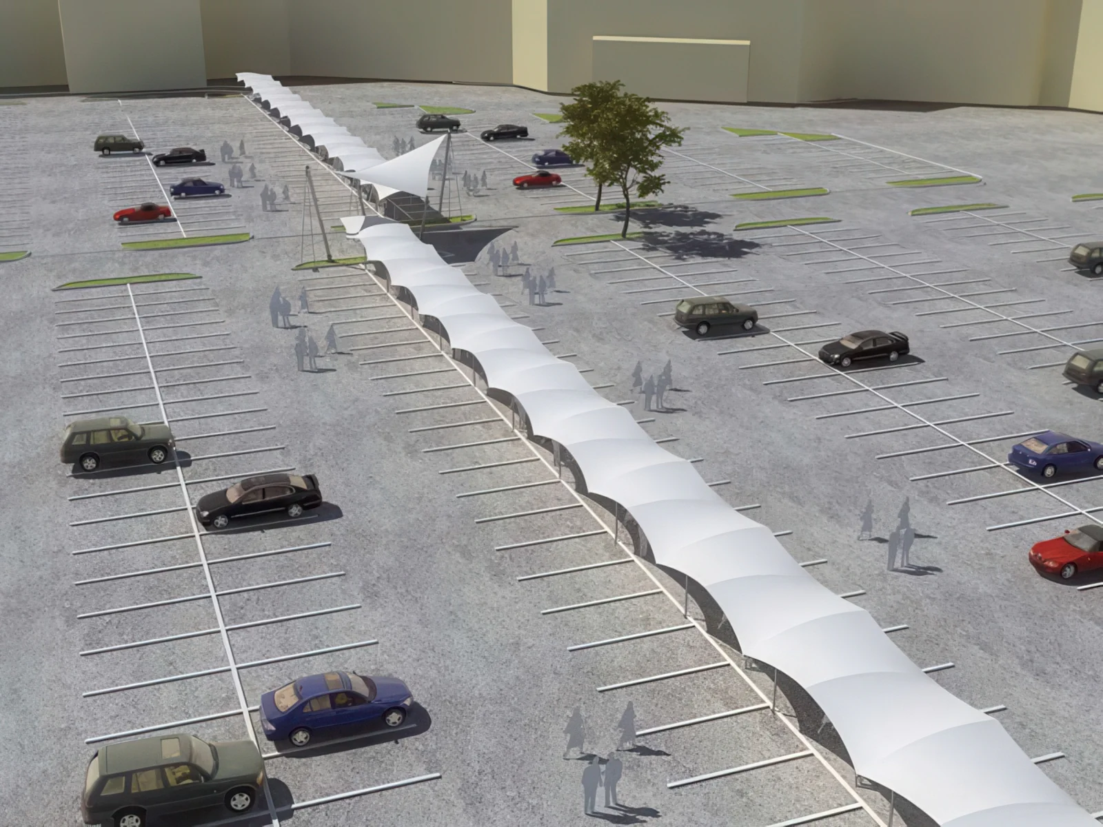 Навесы для пеших зон проект 50