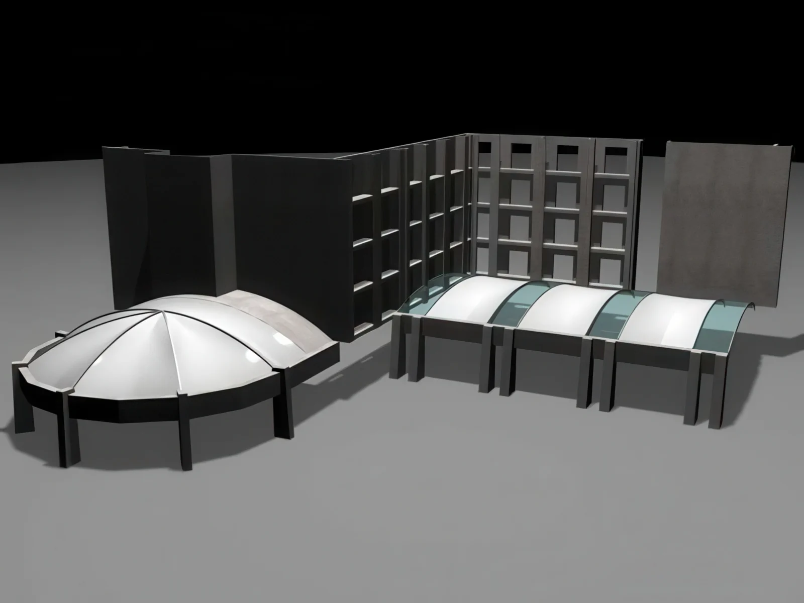 Тенты для зоны бассейна проект 56