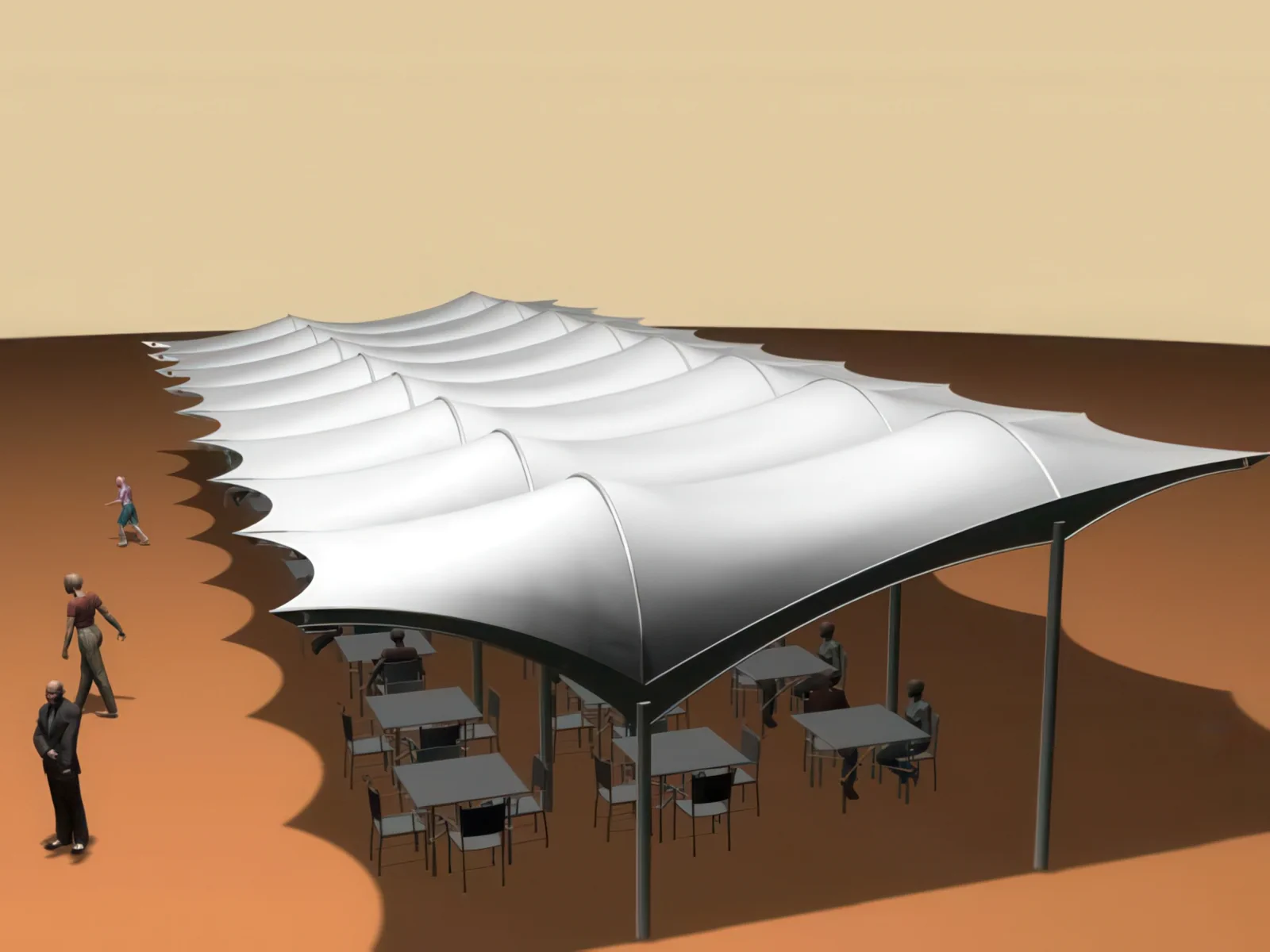 Тенты для ресторации проект 3