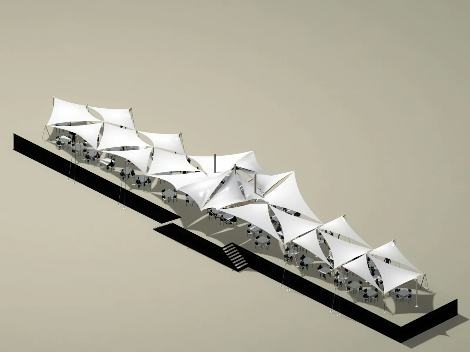 Тенты для ресторации проект 5