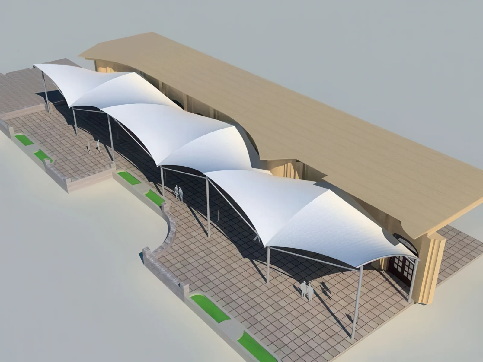 Тенты для ресторации проект 12