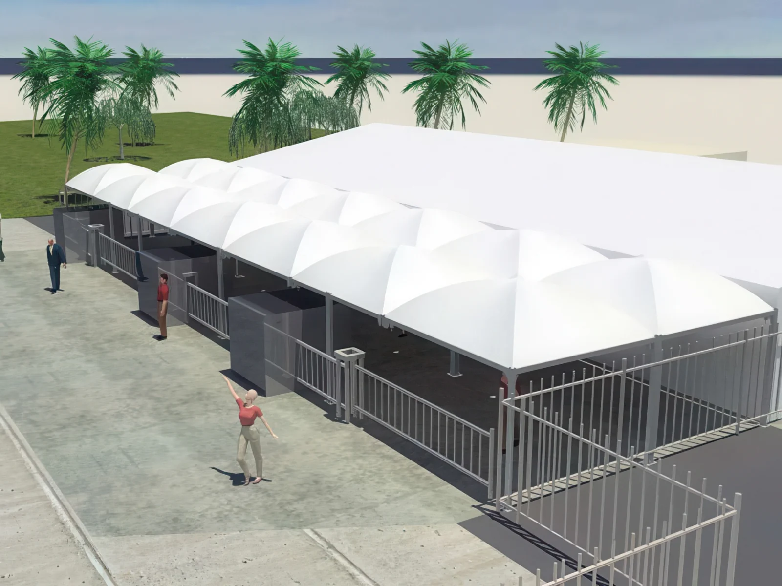 Тенты для ресторации проект 16