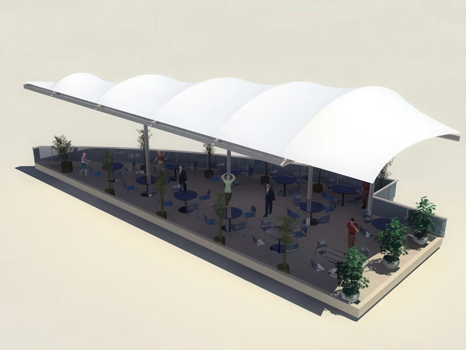 Тенты для ресторации проект 18