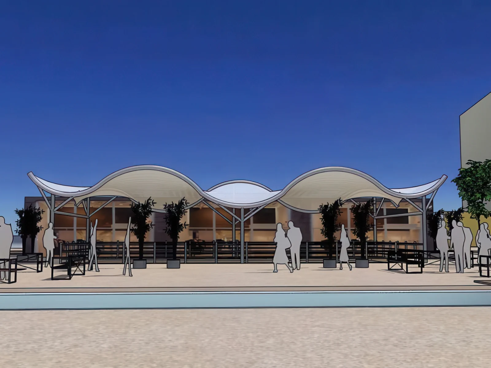 Тенты для ресторации проект 20