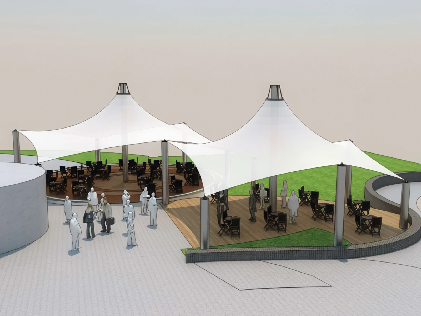 Тенты для ресторации проект 32