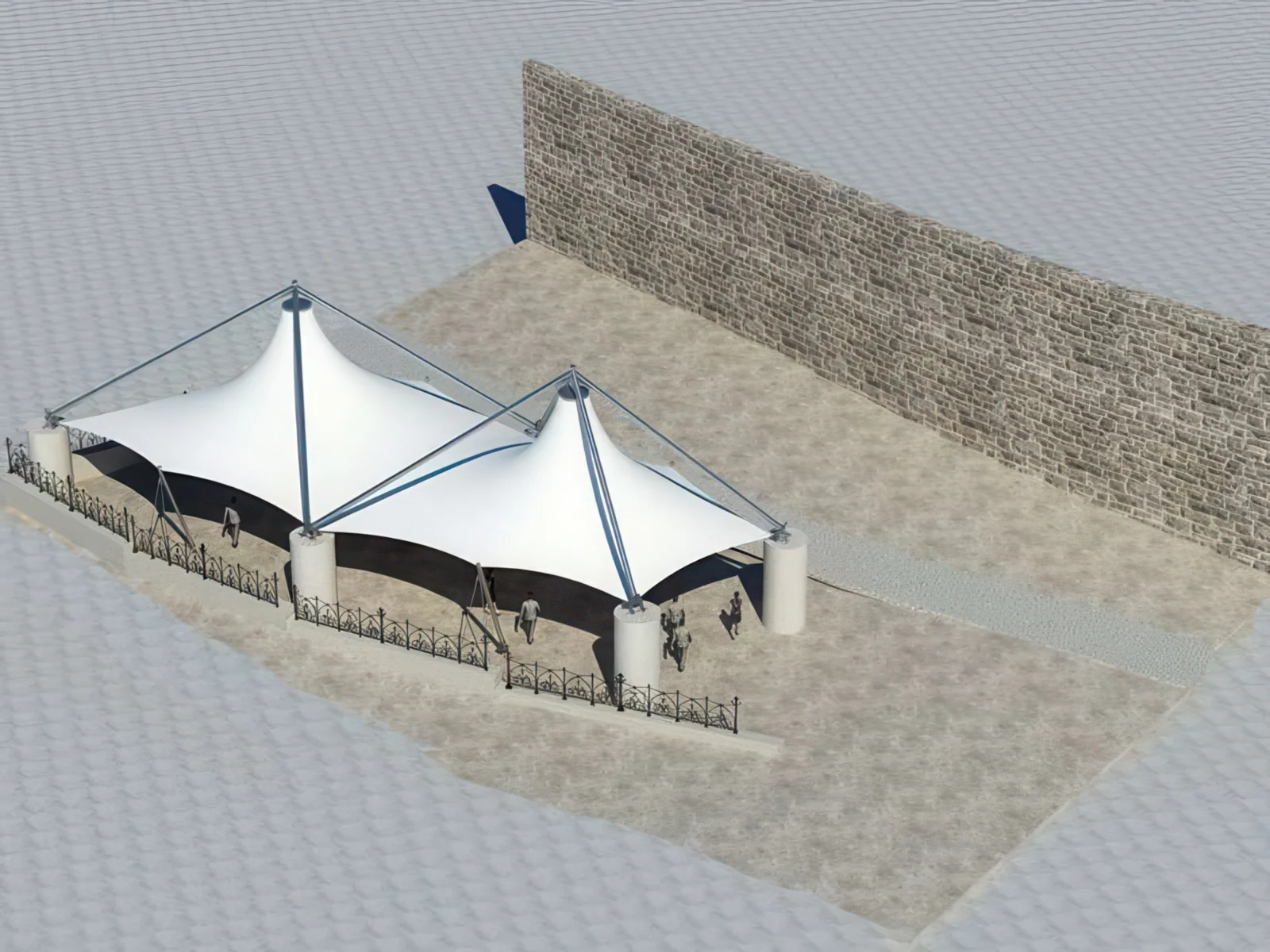 Тенты для ресторации проект 33