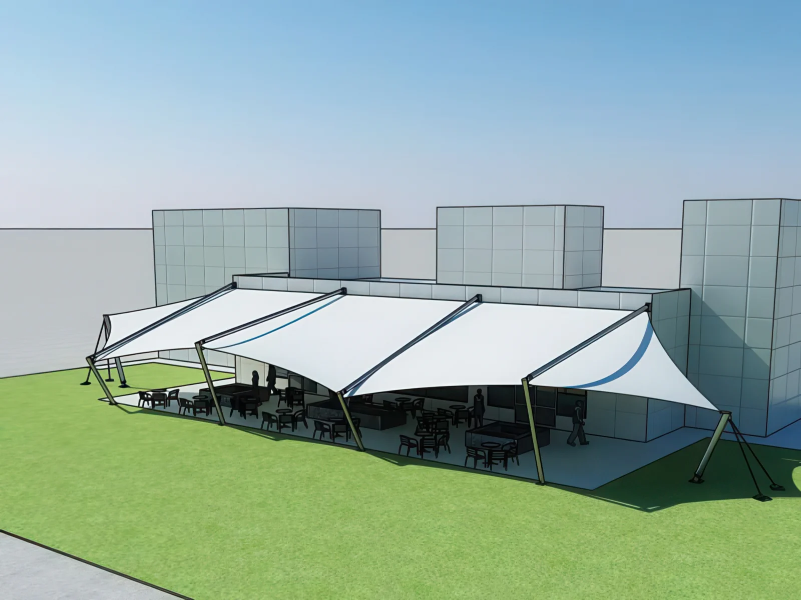 Тенты для ресторации проект 38