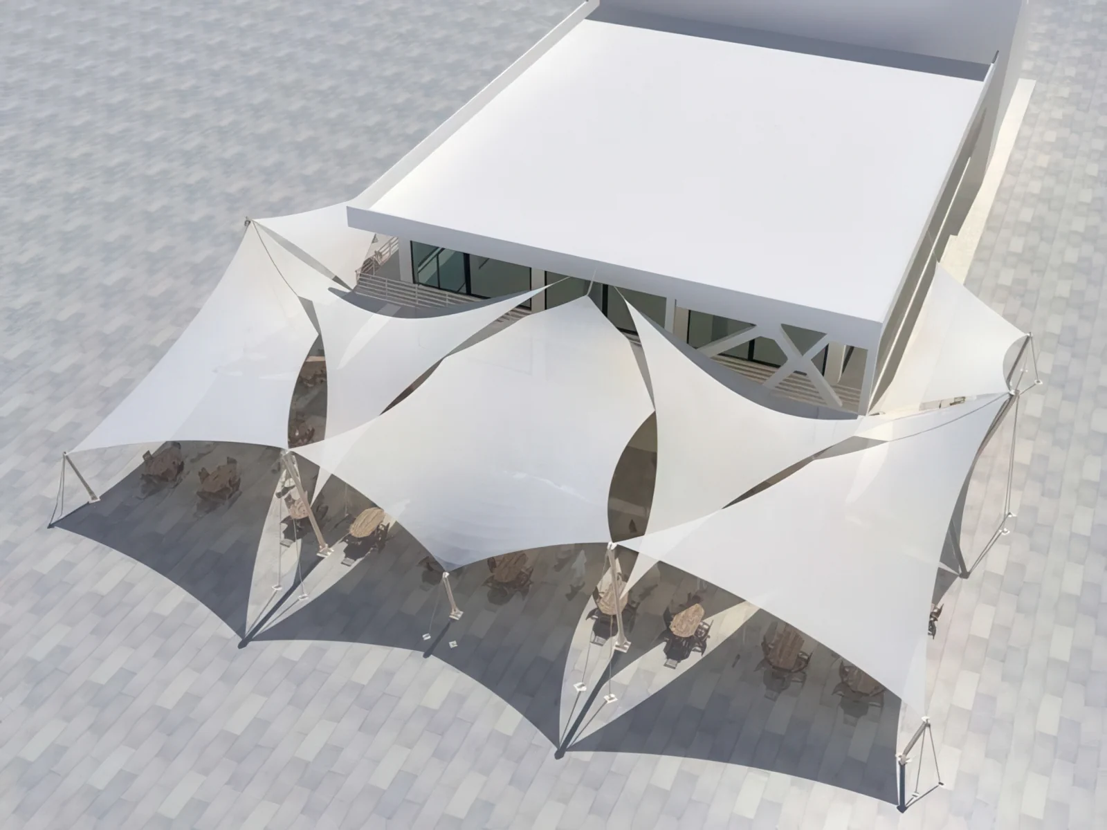 Тенты для ресторации проект 42