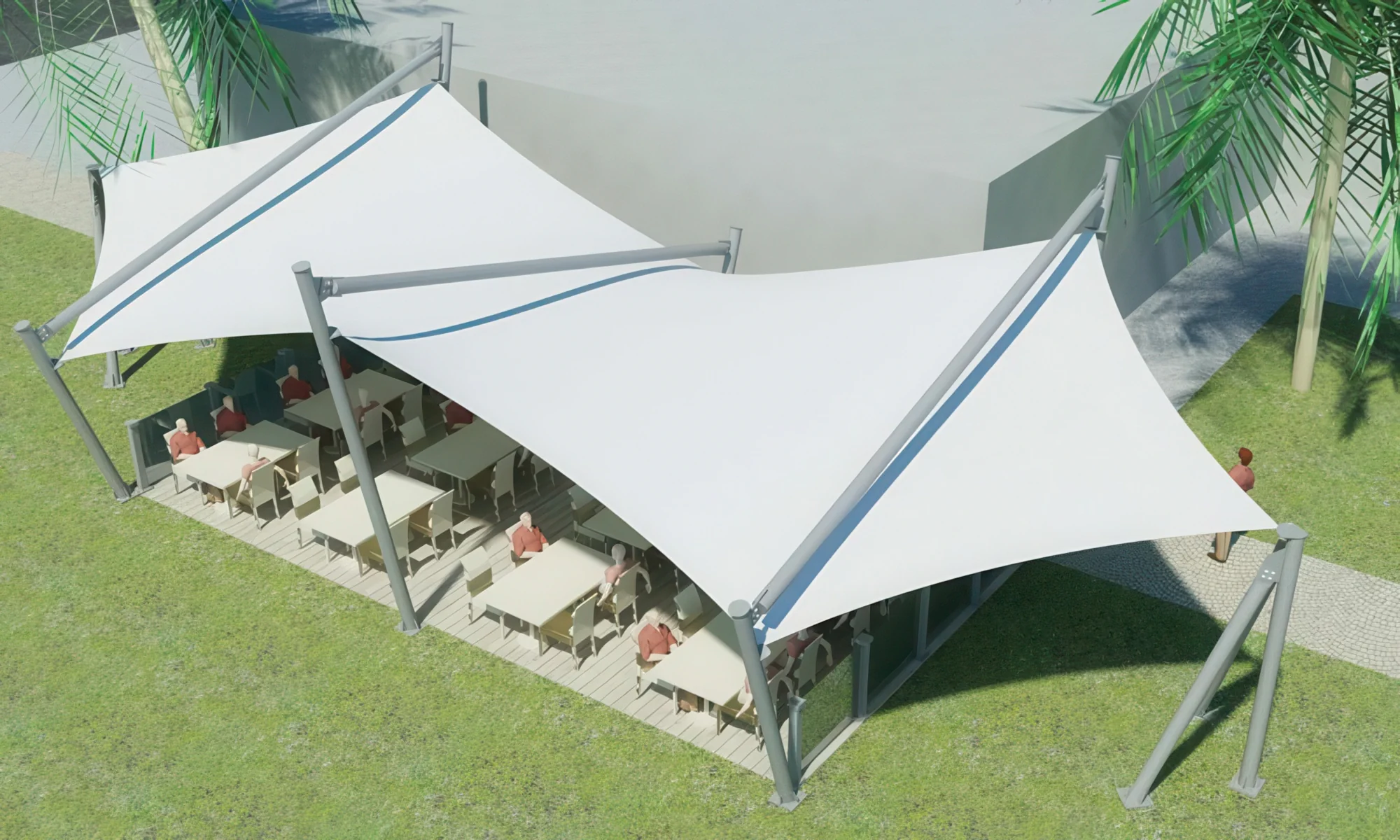 Тенты для ресторации проект 44