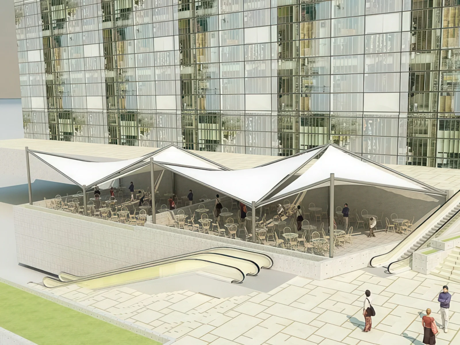 Тенты для ресторации проект 55