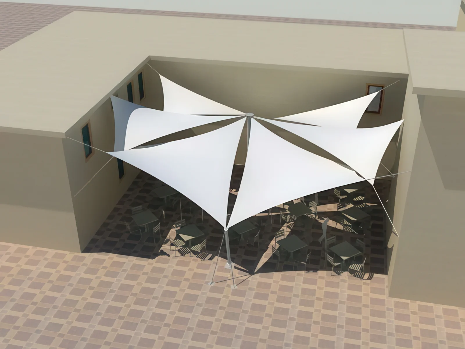 Тенты для ресторации проект 57