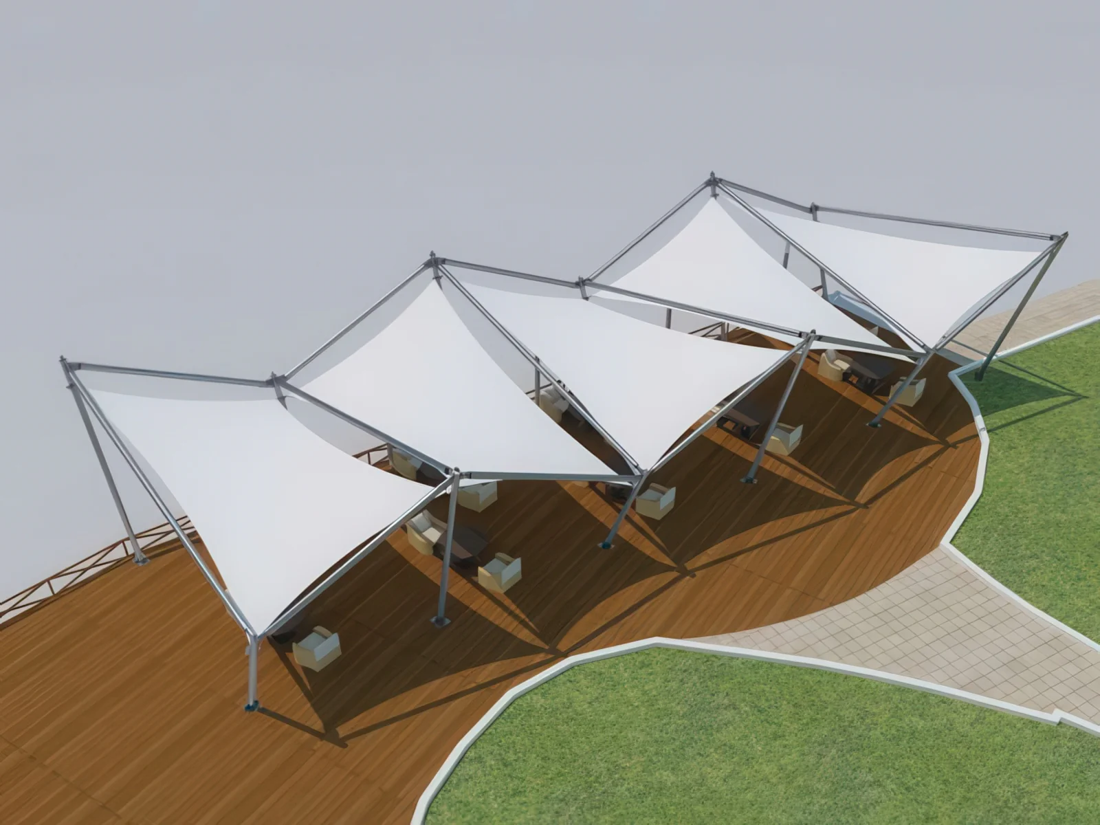 Тенты для ресторации проект 61