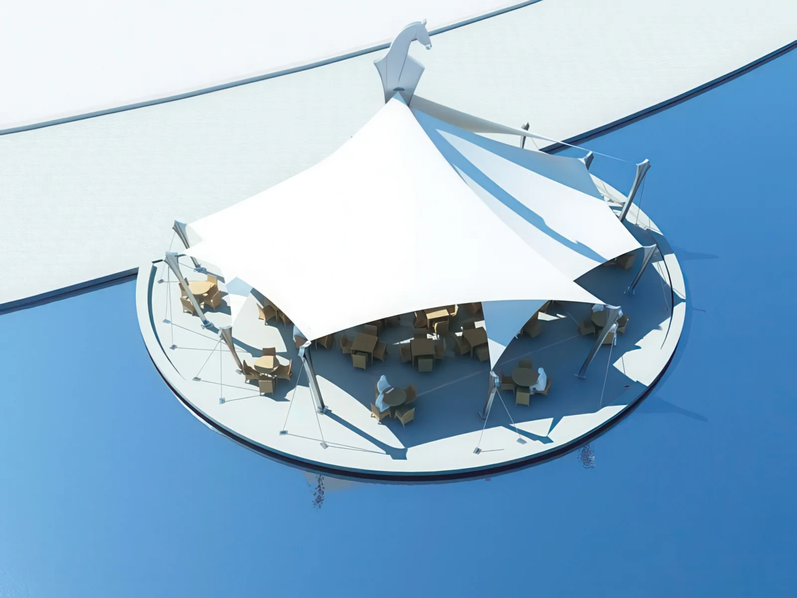 Тенты для ресторации проект 75