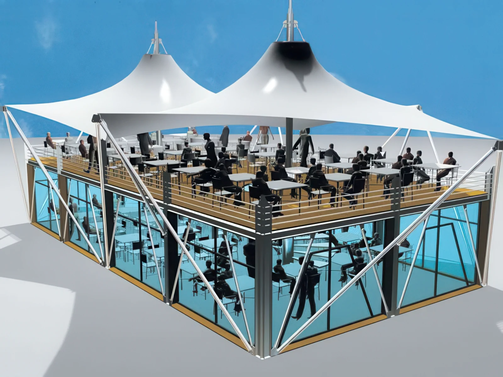 Тенты для ресторации проект 84