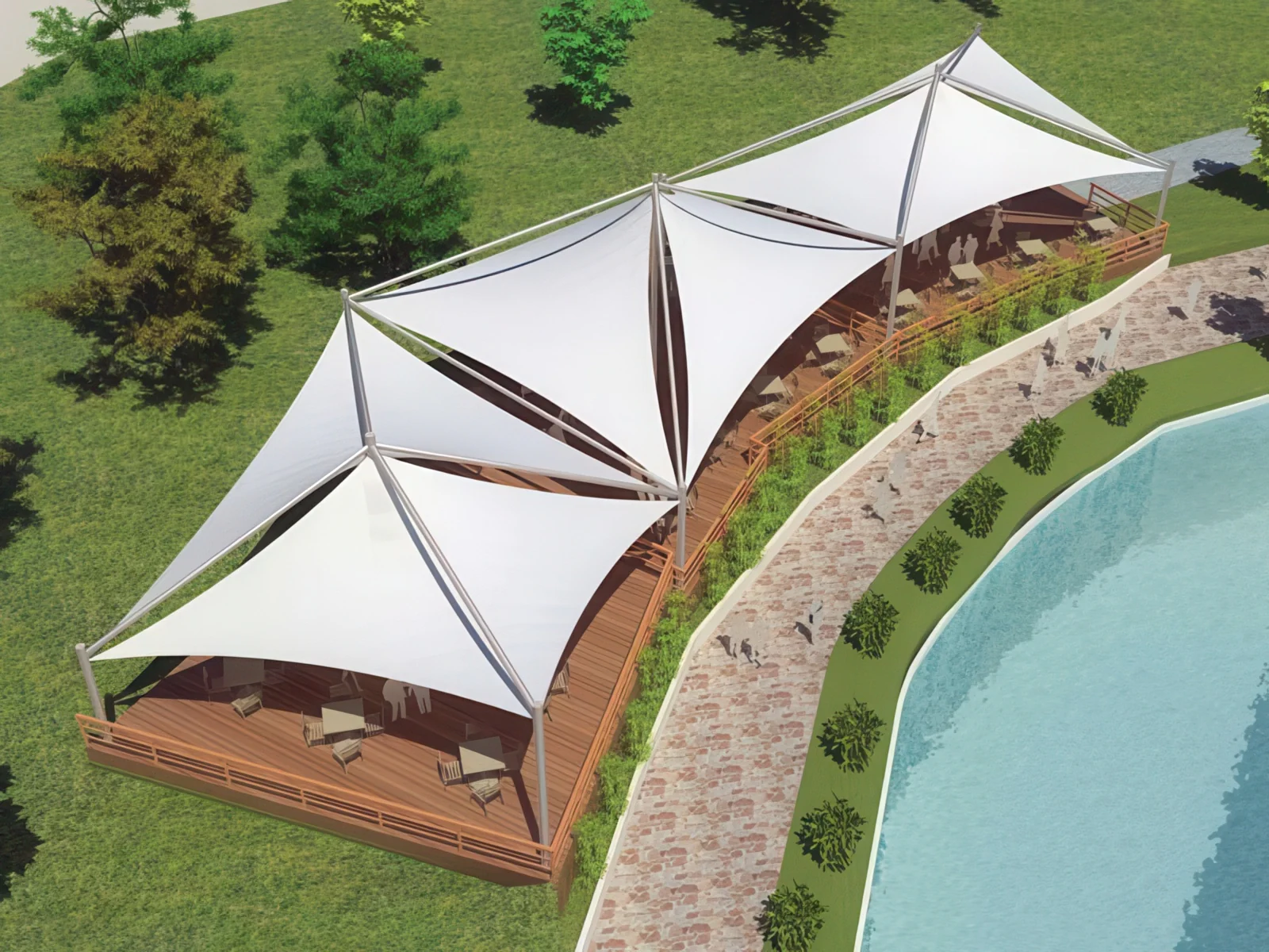 Тенты для ресторации проект 85