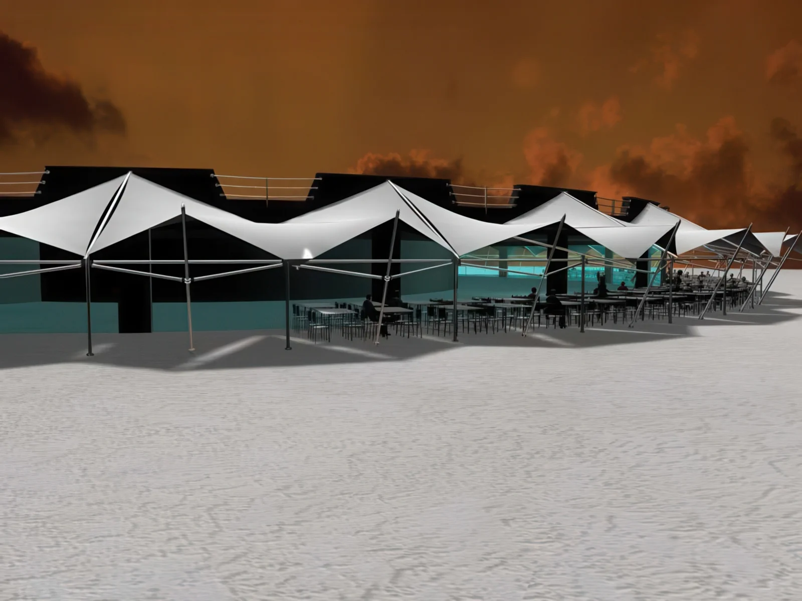 Тенты для ресторации проект 93