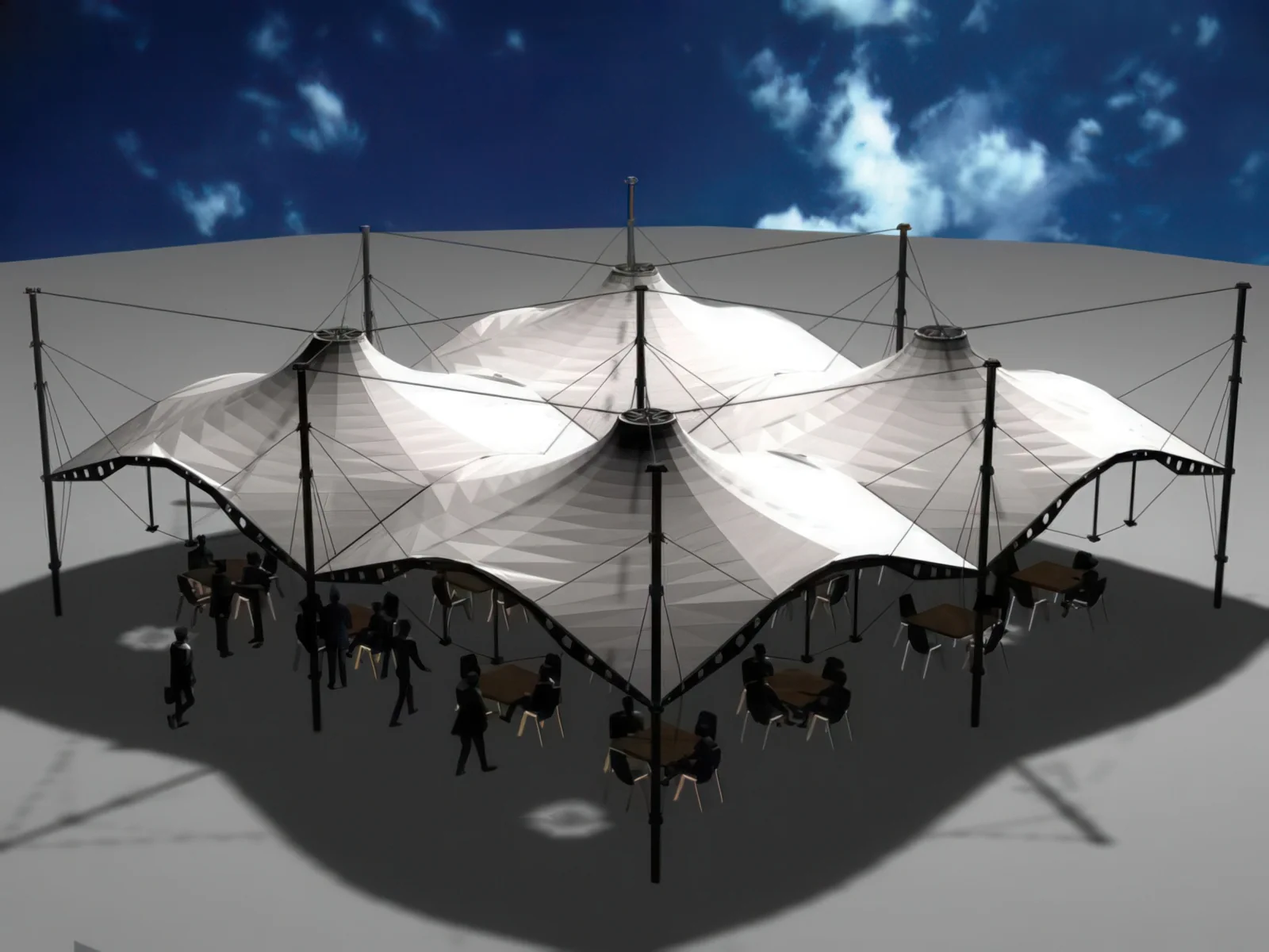 Тенты для ресторации проект 98