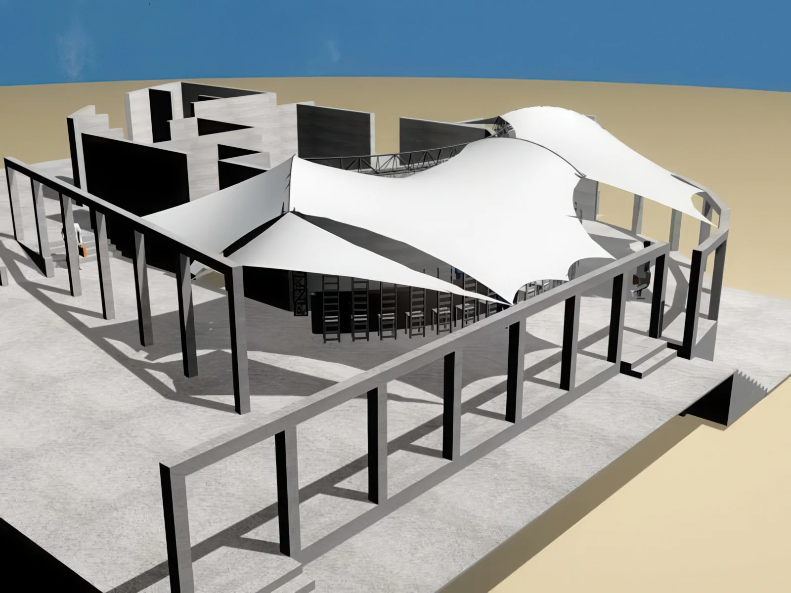 Тенты для ресторации проект 100