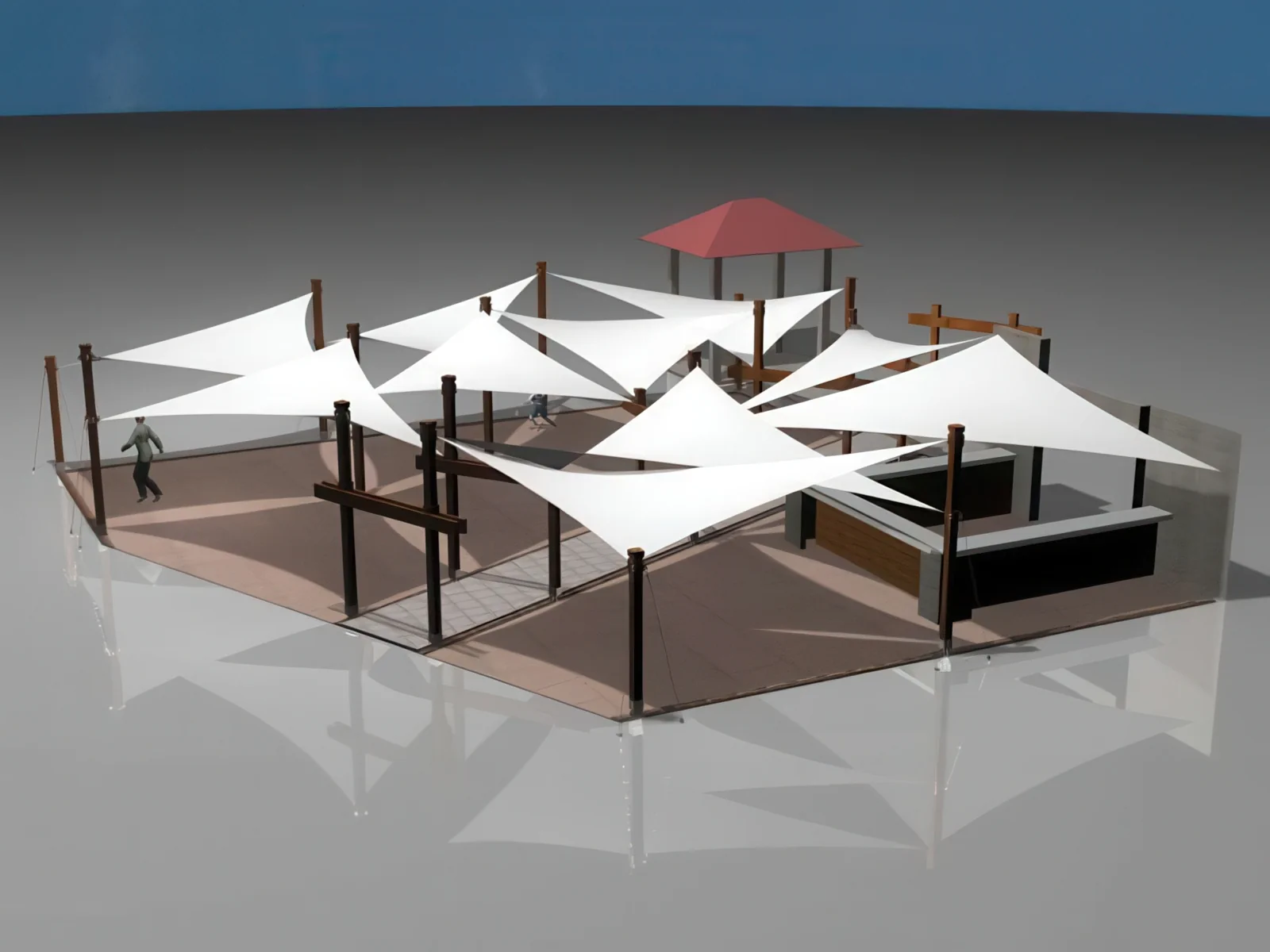 Тенты для ресторации проект 104