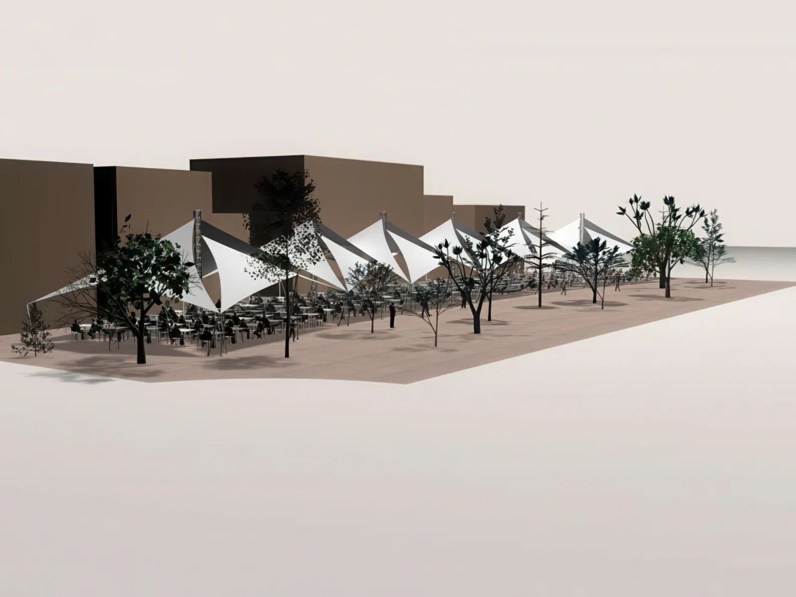 Тенты для ресторации проект 105