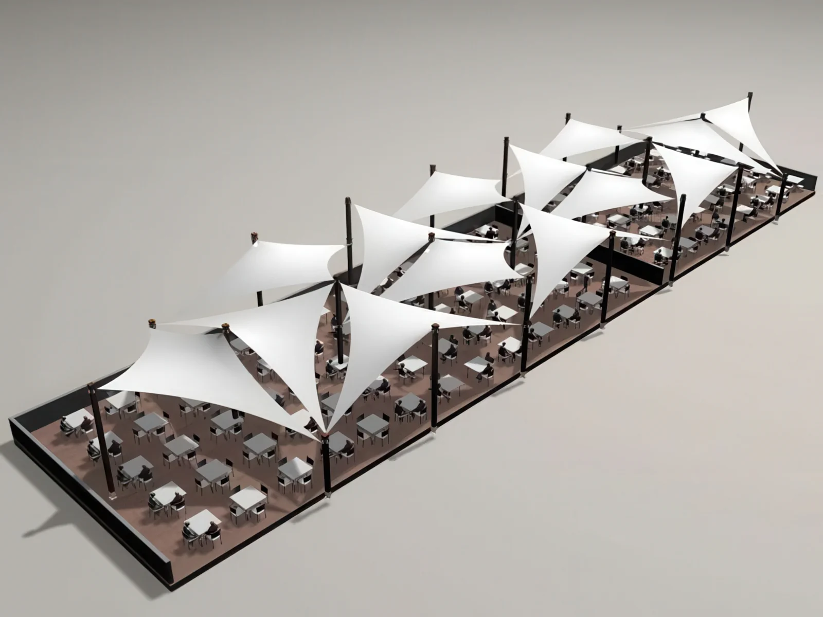 Тенты для ресторации проект 112