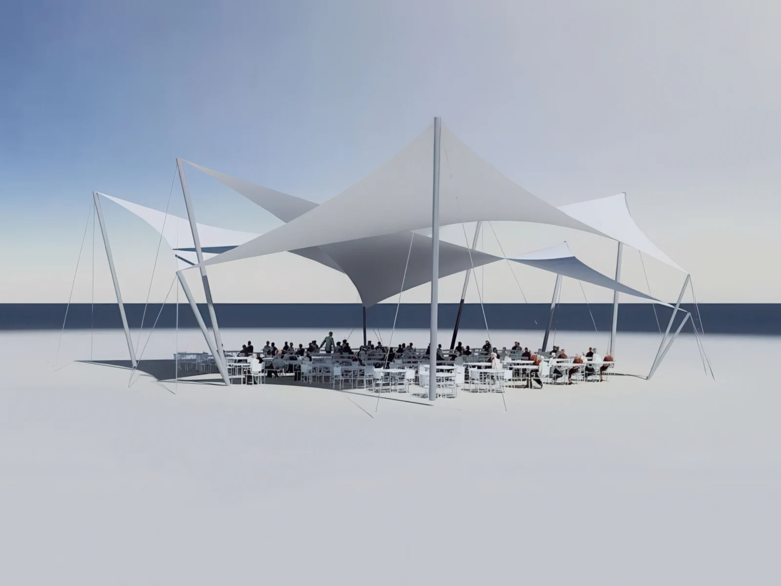 Тенты для ресторации проект 117