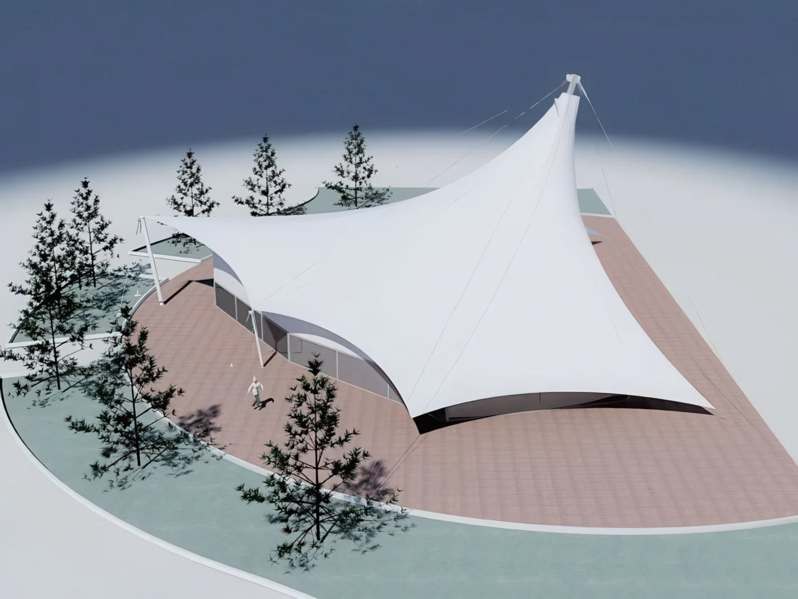 Тенты для ресторации проект 122