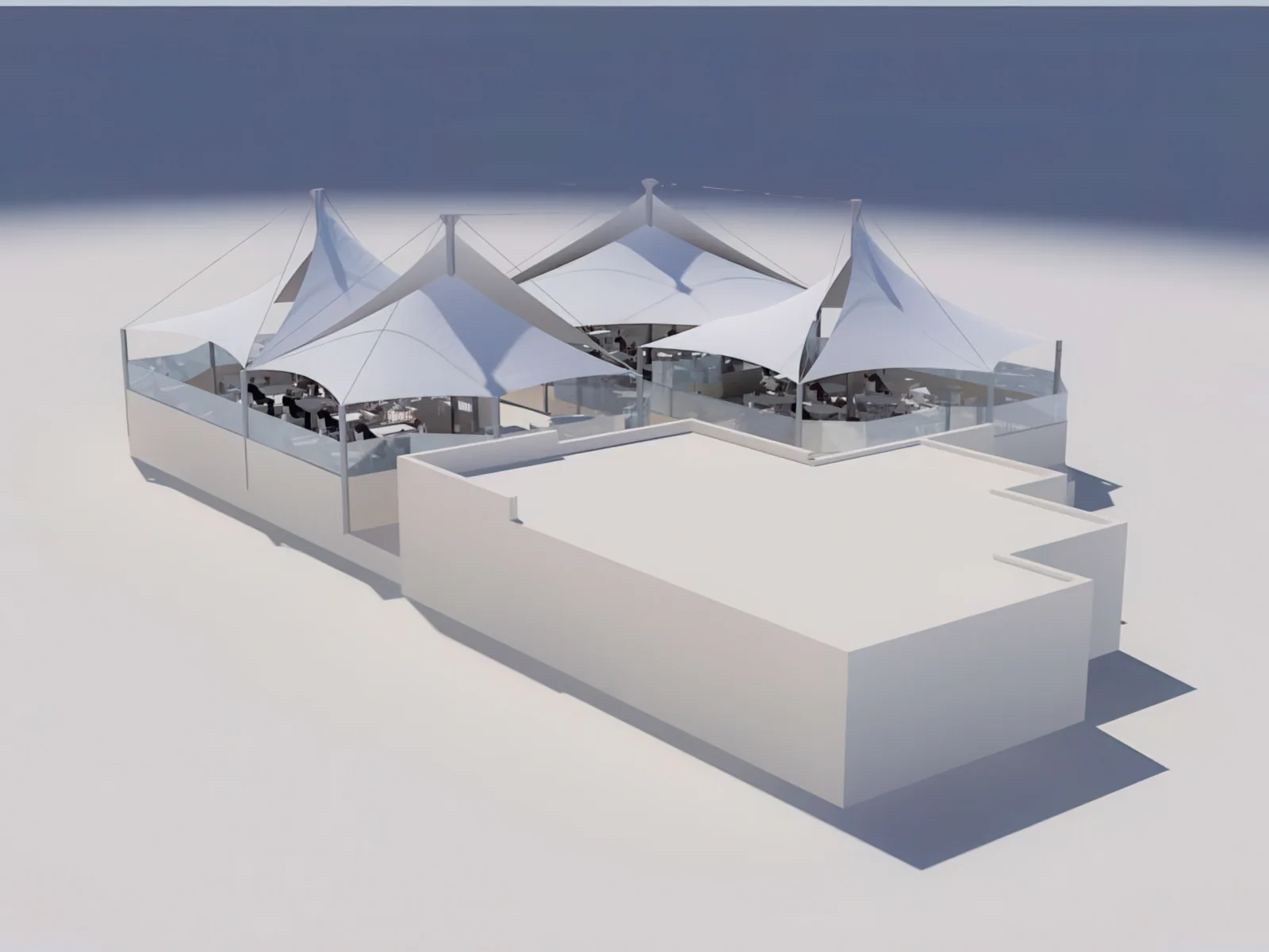 Тенты для ресторации проект 124