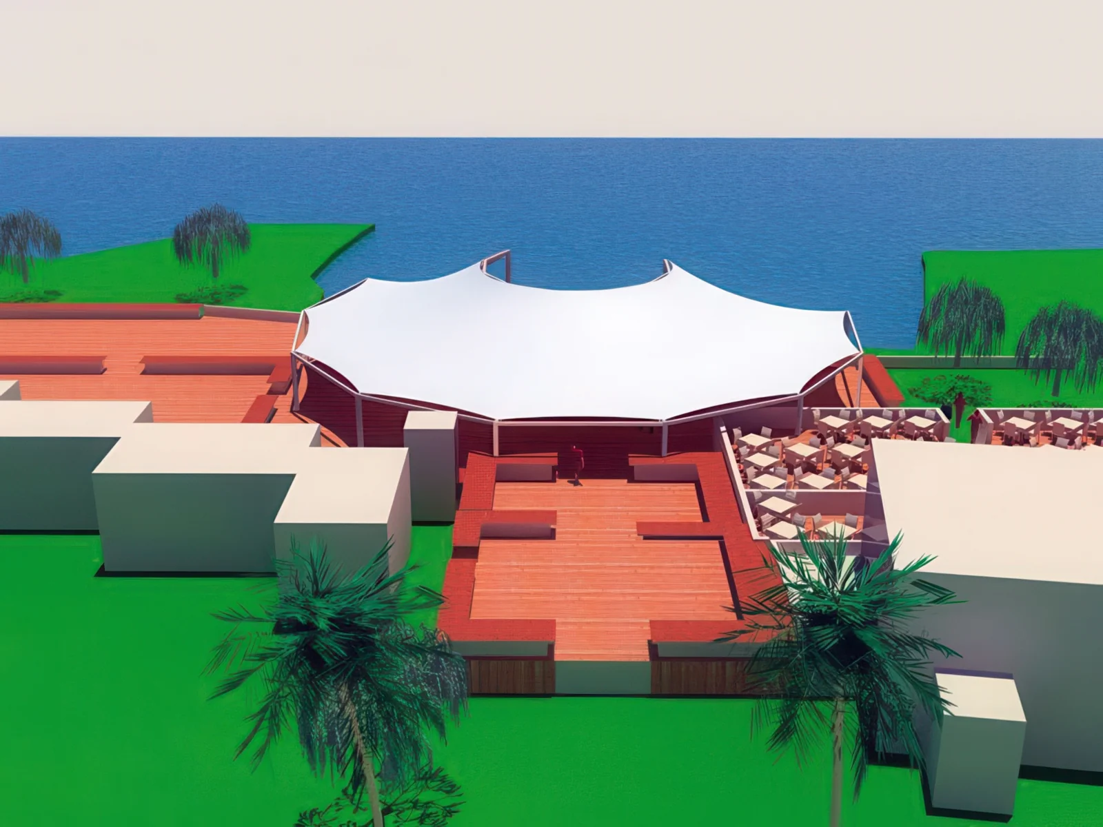 Тенты для ресторации проект 130