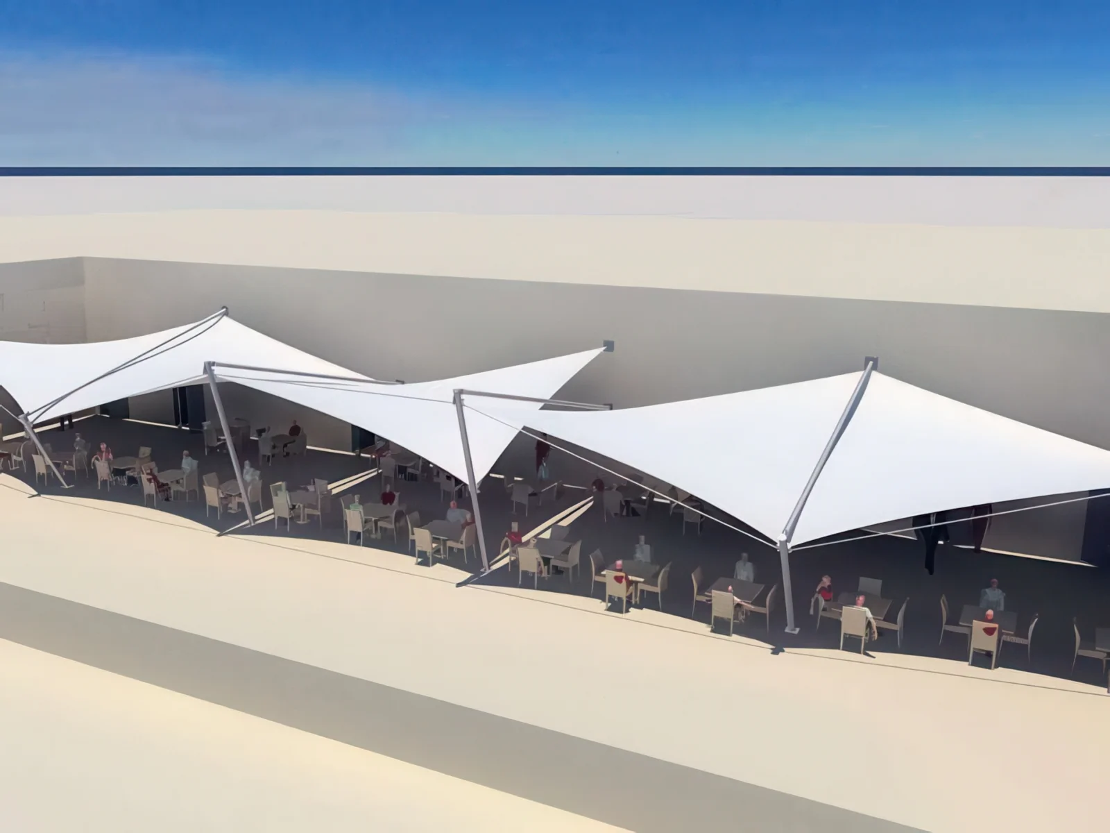 Тенты для ресторации проект 135