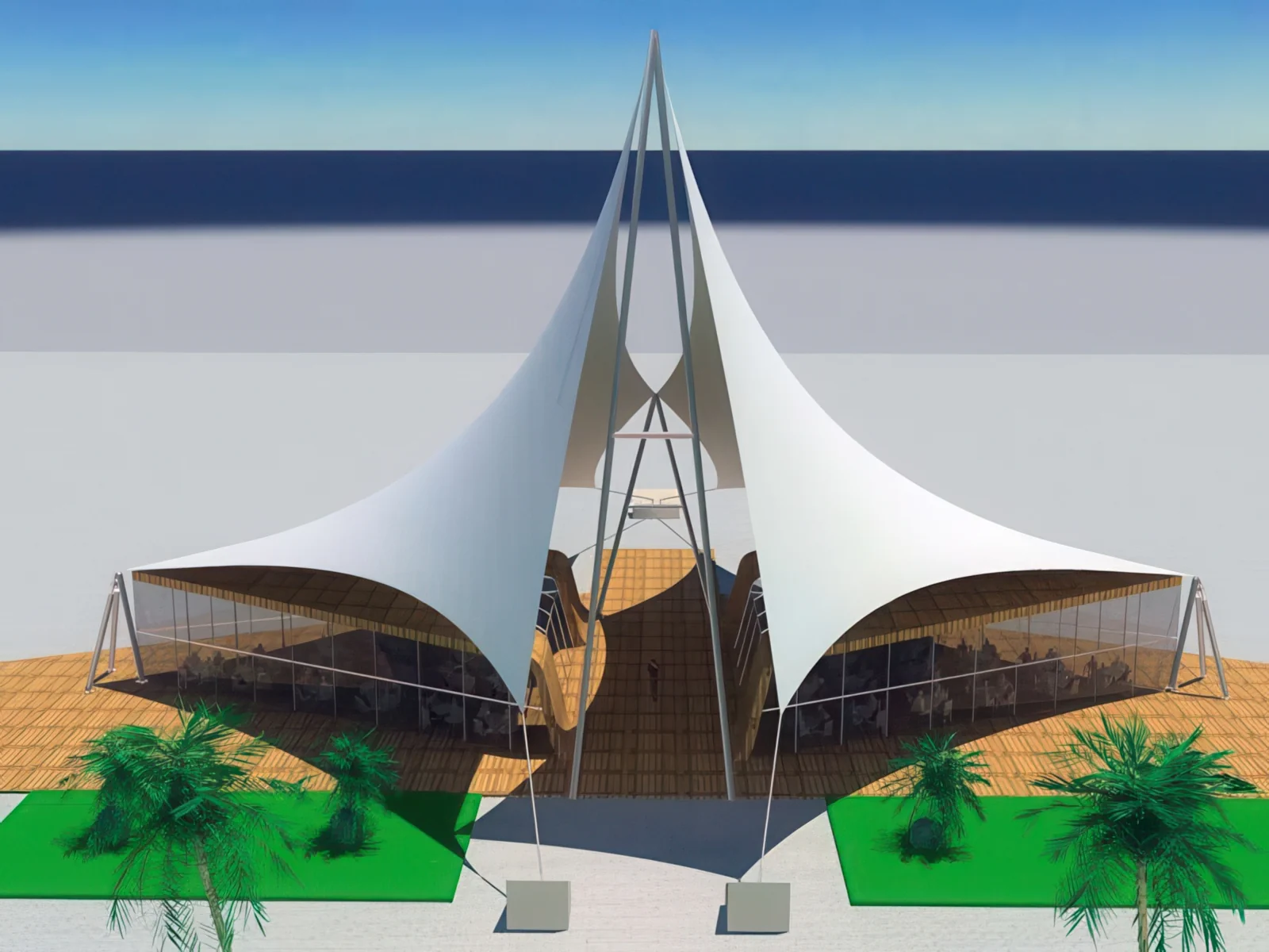 Тенты для ресторации проект 137