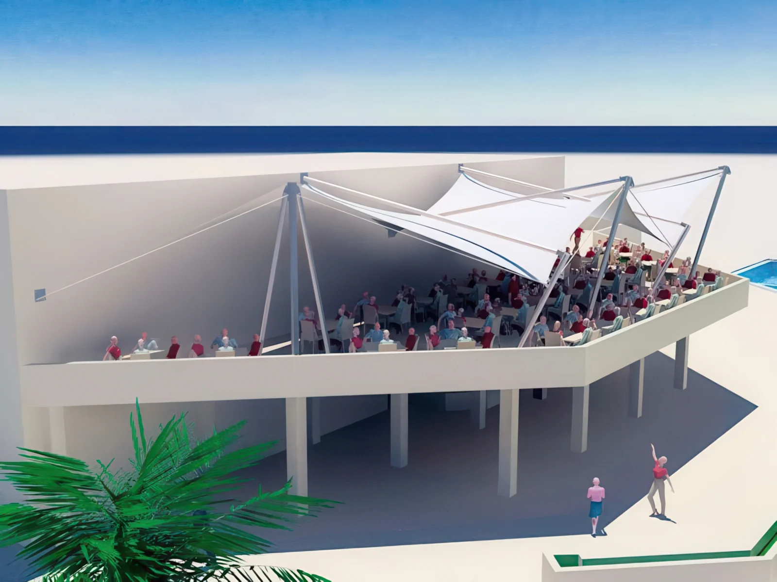 Тенты для ресторации проект 142