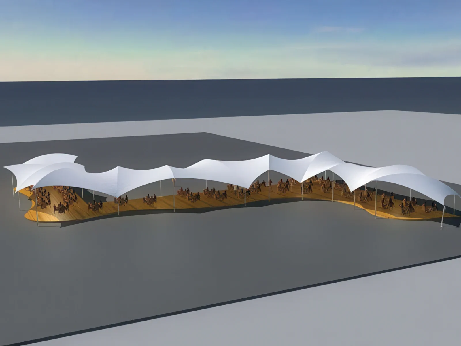 Тенты для ресторации проект 145