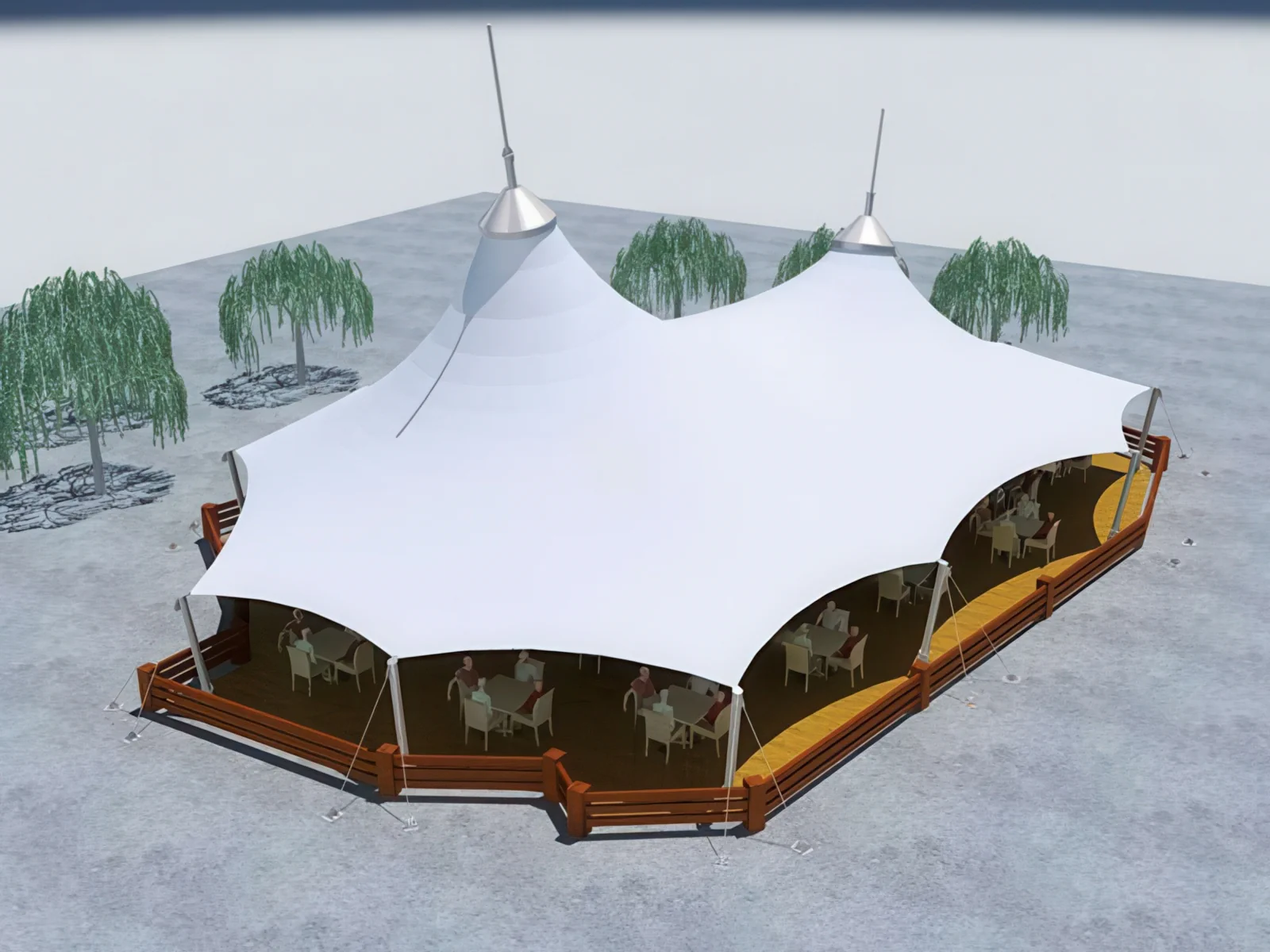 Тенты для ресторации проект 149