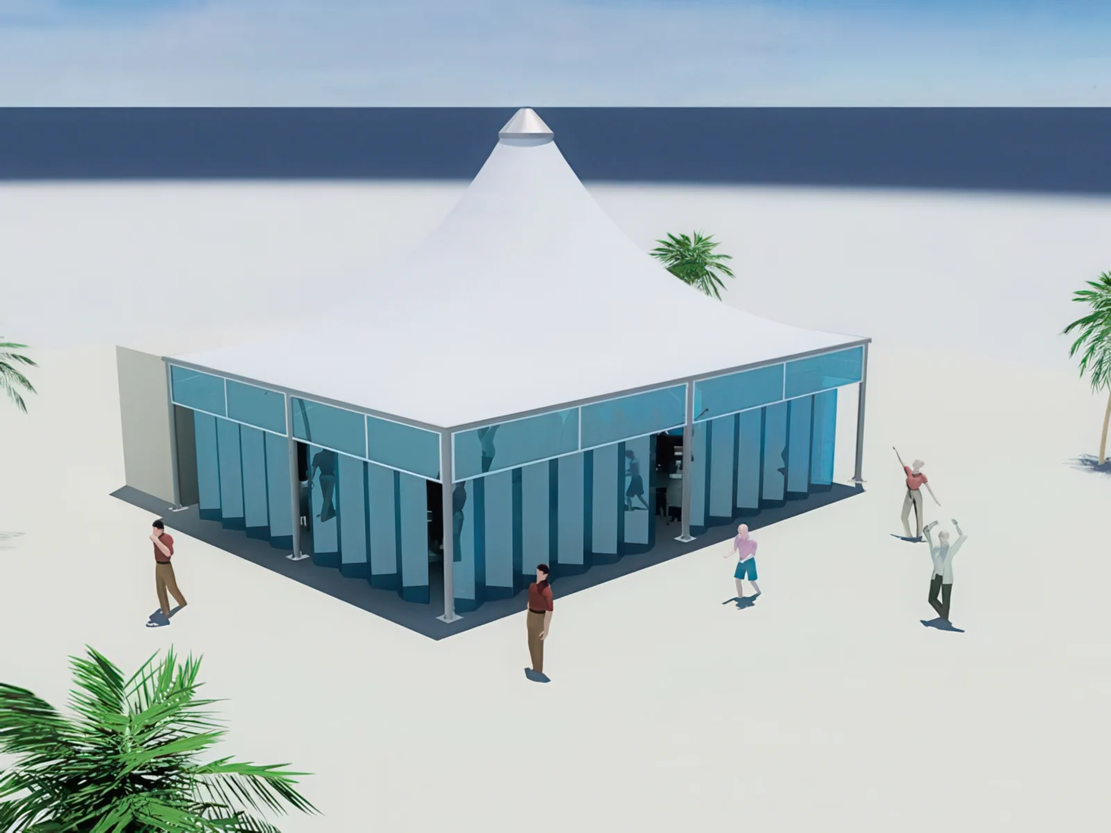 Тенты для ресторации проект 159