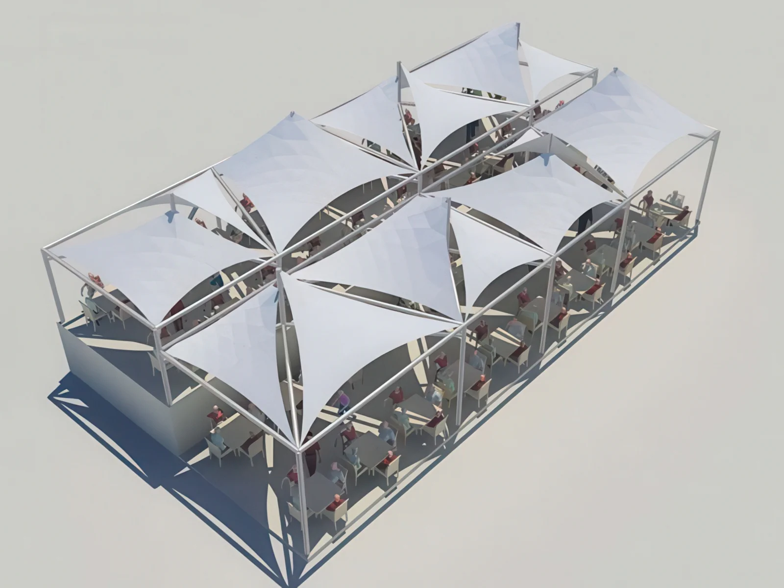 Тенты для ресторации проект 160