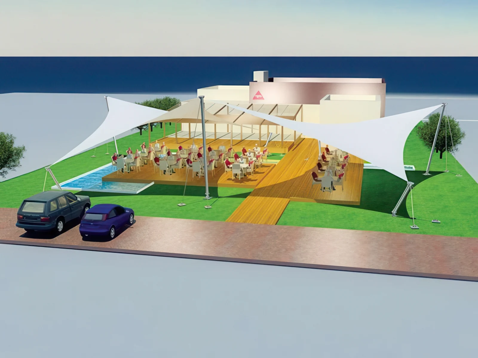 Тенты для ресторации проект 168