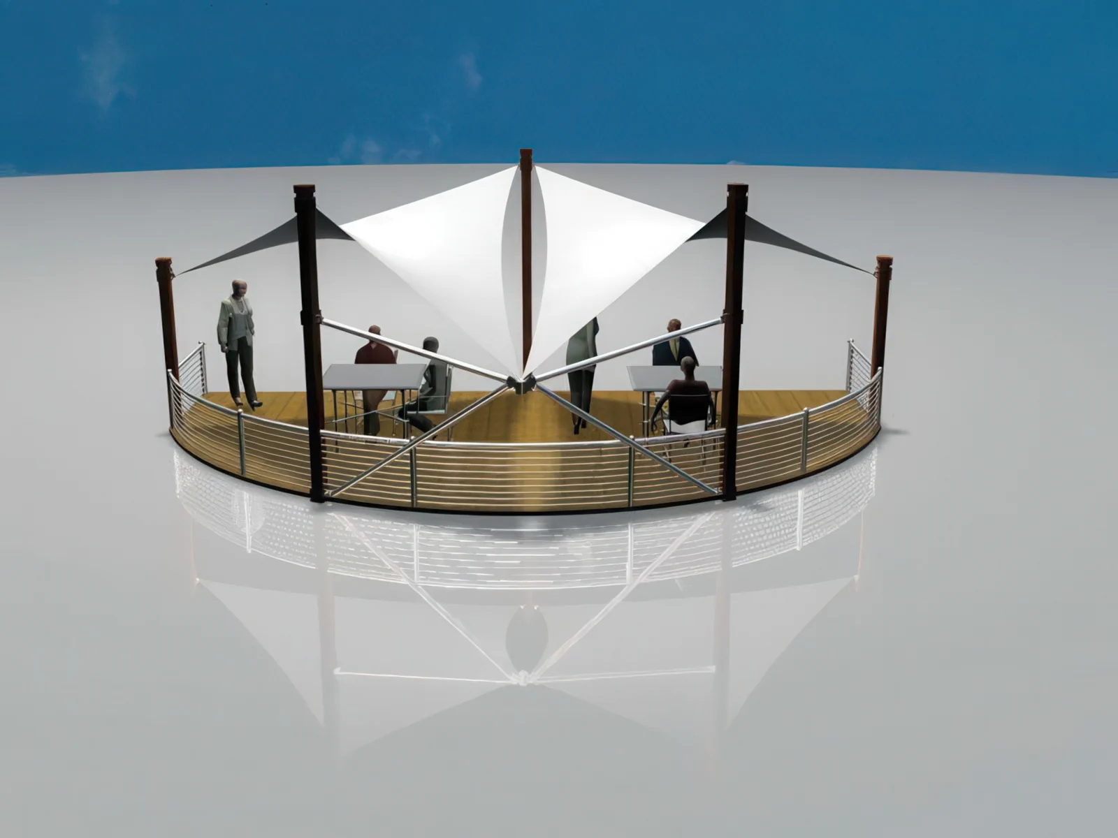 Навесы для крыш и балконов проект 4