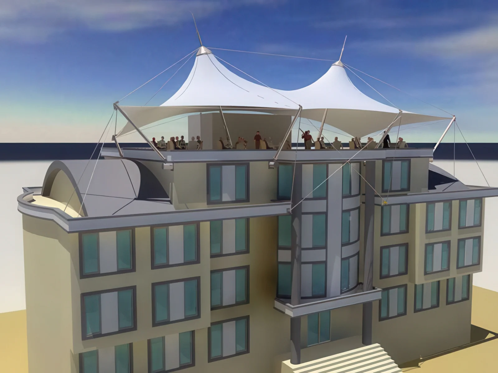 Навесы для крыш и балконов проект 102