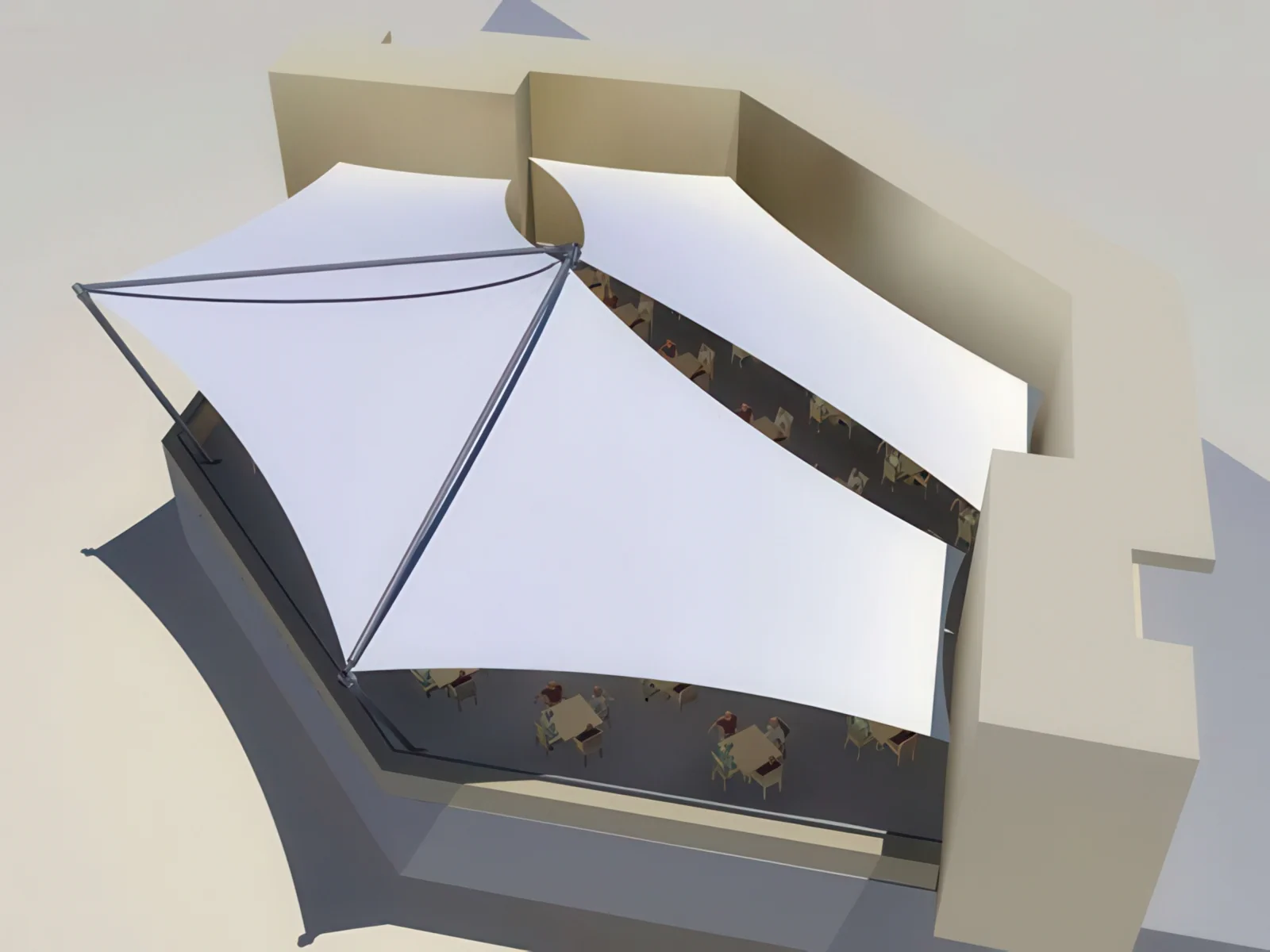 Навесы для крыш и балконов проект 103